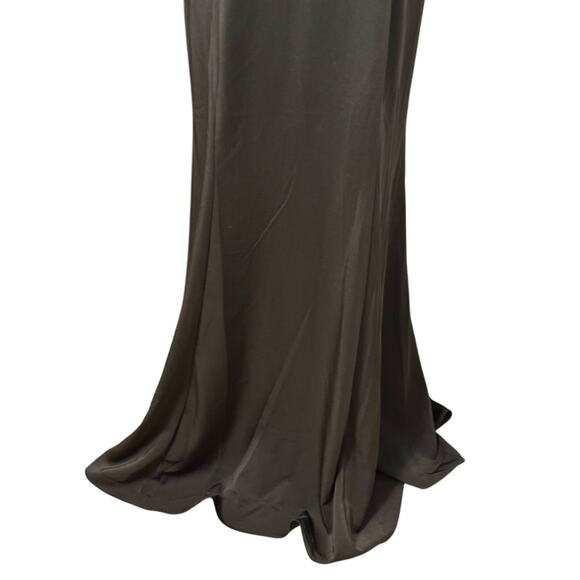 Mac Duggal Maxi Dress Sheath Silhouette Sleeveless Beaded Neck Black W 12 NWT - Picture 4 of 10